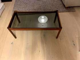Freecycle Meyer Table - Timber / Smoked glass