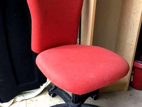 Freecycle Ikea Bright Red office chair