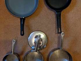 Freecycle Stellar saucepans, frying pans