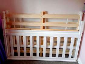 Freecycle White double bed frame