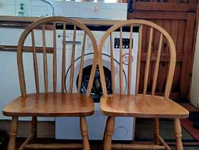 Freecycle Pine kitchen chairs