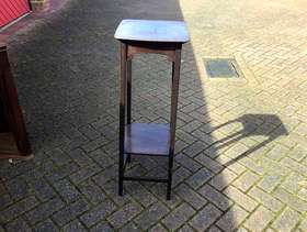 Freecycle Mahogany plant or lamp stand