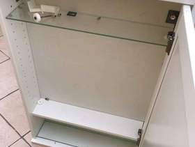 Freecycle Bathroom cabinet with light