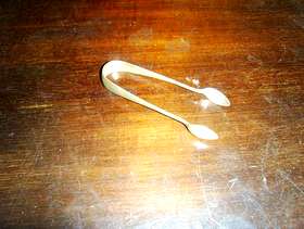 Freecycle Silver sugar tongs
