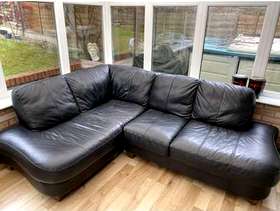 Freecycle Corner leather sofa