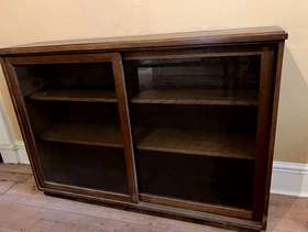 Freecycle Mid century glass front cabinet free to collect