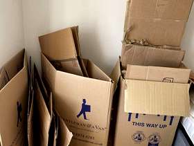 Freecycle Cardboard packing boxes