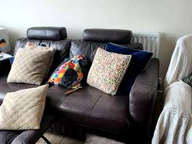 Freecycle 'Bournville' coloured large sofa bed