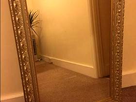 Freecycle Antique Effect Framed Mirror