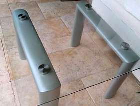 Freecycle Quality Glass Topped Coffee Table