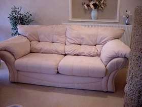 Freecycle Three seater beige sofa