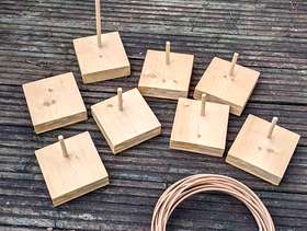 Freecycle Wooden hoopla set