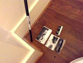 Freecycle Ikea new black curtain pole and fittings
