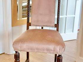 Freecycle 7 x solid oak Jacobean style dining chairs made by ...