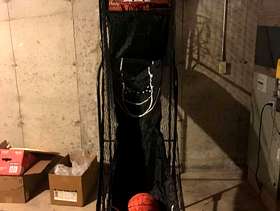 Freecycle Basketball hoop basement