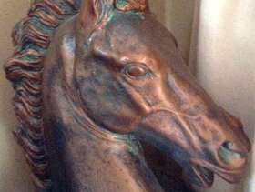 Freecycle Horse head orniment