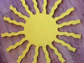 Freecycle Sun made out of MDF