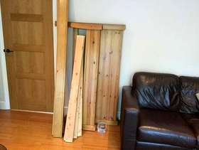 Freecycle Wooden double bed frame