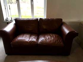 Freecycle Leather Sofa