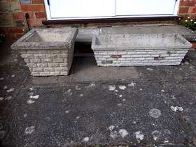 Freecycle Concrete Planters x 6 for sale