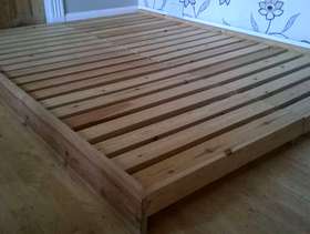 Freecycle Well made futon style double pine bed base
