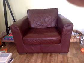Freecycle Leather Armchair