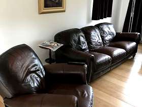 Freecycle Leather Sofa and Recliner