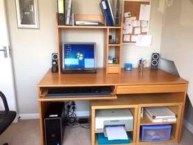 Freecycle Large wooden computer table