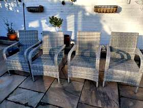 Freecycle Ratten style garden chairs