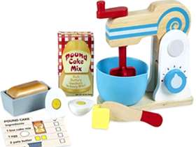 Freecycle Melissa & Doug Make a Cake mixer wooden play set