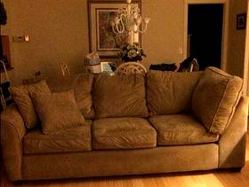 Freecycle Sofa, taupe microfiber