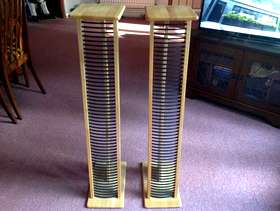 Freecycle 2 Wooden CD Towers