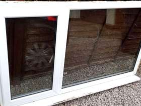 Freecycle White UPVC DOUBLE GLAZED WINDOW (frame & glass)