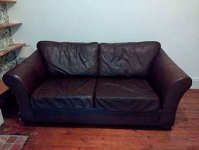 Freecycle Leather sofa