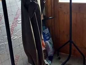 Freecycle 2 off heavy duty clothing racks on wheels