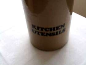 Freecycle Kitchen Utensil Pottery Jar
