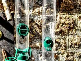 Freecycle 2 large plastic bird feeders