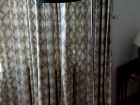 Freecycle "FREE " Chrome Floor standing lamp with black suede shade