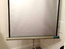 Freecycle VINTAGE PORTABLE MOVIE/SLIDE PROJECTION SCREEN 40" x 40" 1960's RADIANT ...