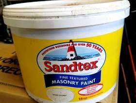 Freecycle Sandtex masonry paint.