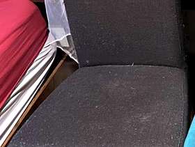 Freecycle 3 fabric dining chairs