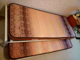 Freecycle Single Bed with a foldaway single stowed under it
