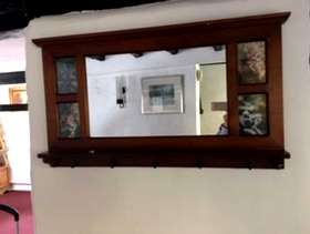Freecycle Wooden framed wall mirror