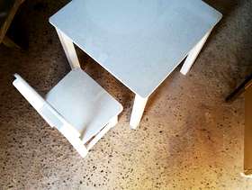 Freecycle Child's Table & Chair