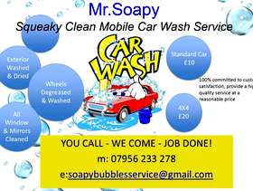 Freecycle Mr Soapy Squeaky Clean Mobile Car Wash/Valet Service