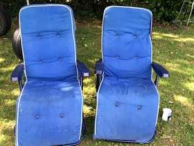 Freecycle Two reclining garden chairs