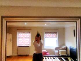 Freecycle Large silver framed mirror