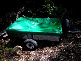 Freecycle Garden Trailer complete with cover.