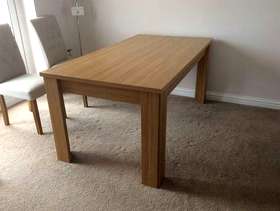 Freecycle Oak dining table