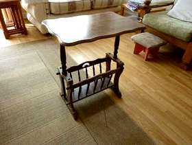 Freecycle Small table and book case.